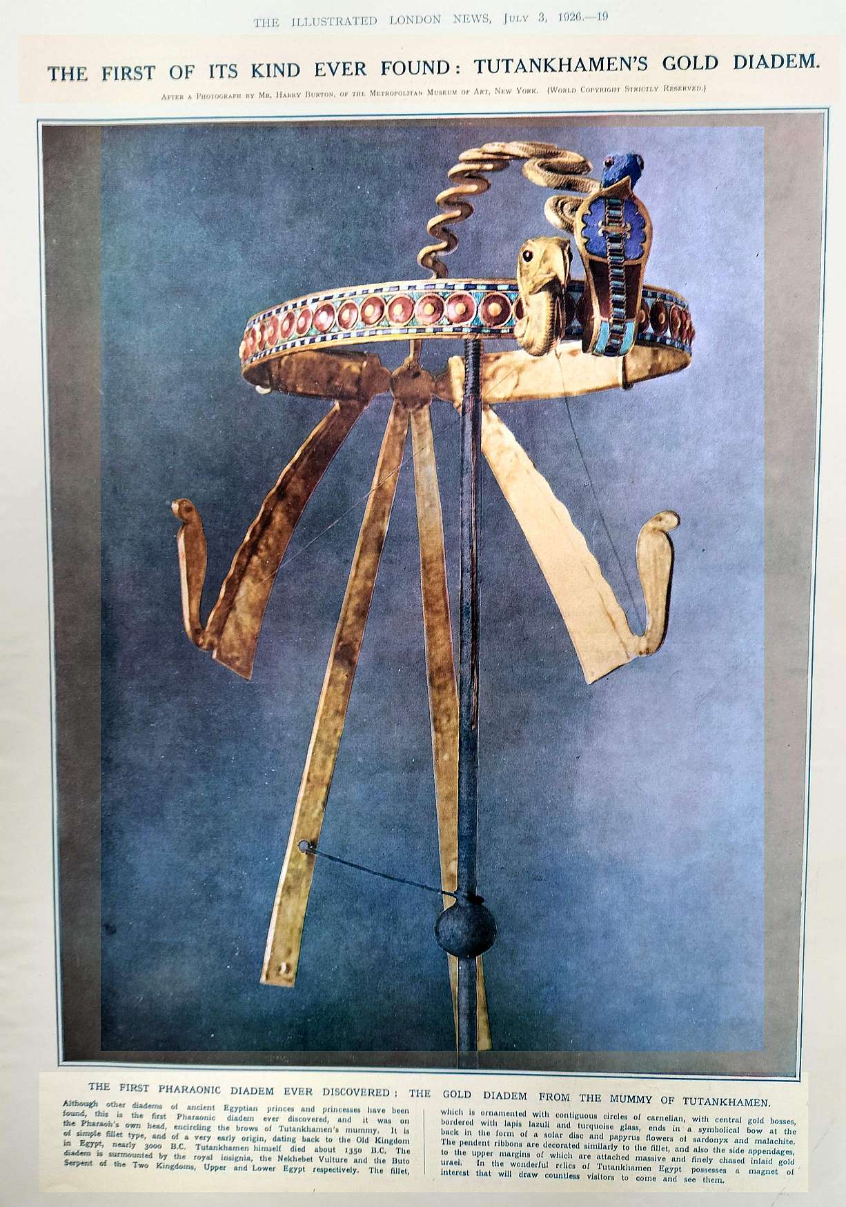 gold diadem in colour